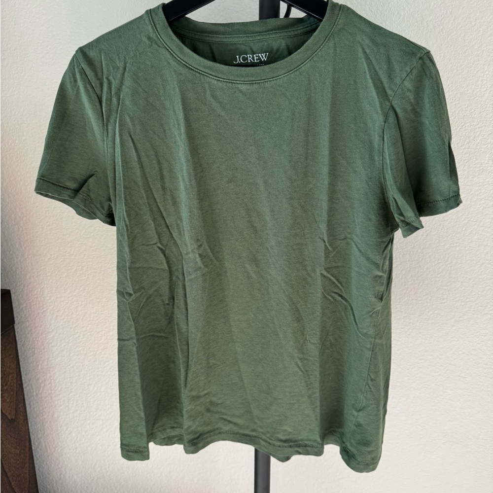 J. Crew Classic Olive Tee